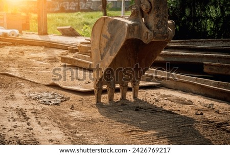 Similar – Image, Stock Photo New road construction site aerial view. Highway