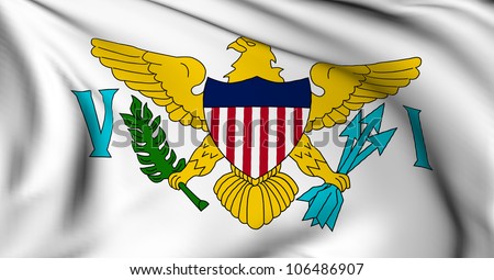 Us Virgin Islands Flag Stock Photo 106486907 : Shutterstock