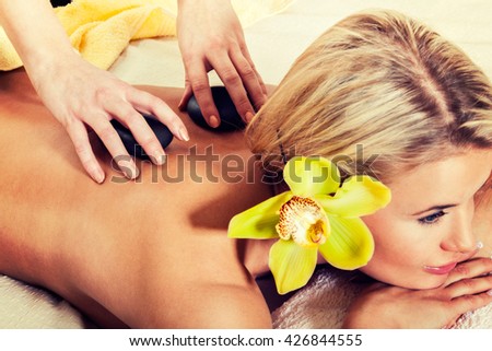 Stone Massage Sensual Woman Getting A Hot Stone Massage At Spa Salon Instagram Filter Stone Massage Sensual Woman Getting A Hot Stone Massage At Spa Salon Instagram Filter