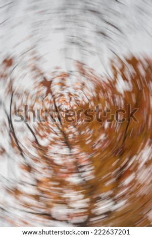 abstract fall leaves swirled, blurry