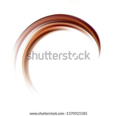 Soft wonderful mixed dark beige curvy eddy ripple luxury fond. Beautiful yummy volute fluid melt sweet choco cremy surface with space for text on glowing milky white stripe in middle of funnel