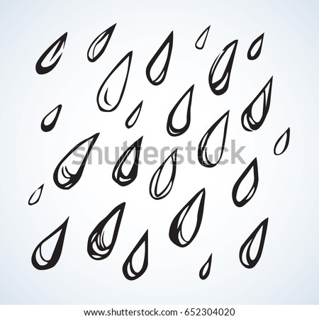 Simple cute shape design. Heaven drizzle element form template on light fond. Freehand linear black ink hand drawn picture logo sketchy in artistic retro handmade scribble graphic style pen on paper