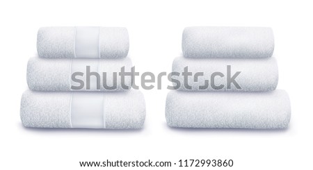 Vector. Mock Up. White Towel