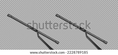 Windshield wiper in inclement weather. vector illustration, design elements on isolated transparent background.
