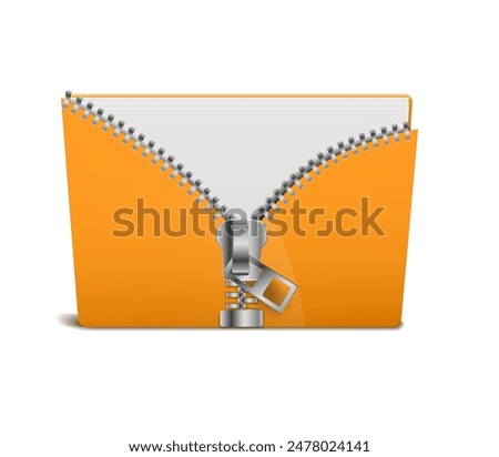 Clip folder for papers. Vector illustration