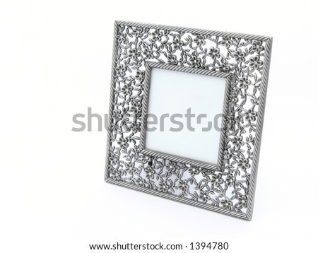 Decorative picture frame - isolated, blank for users pictures