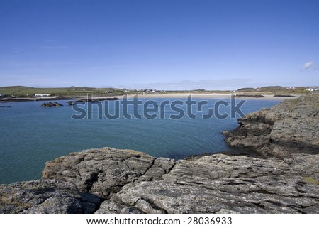 Rhoscolyn coastal village and beach on the Isle of Anglesey North Wales