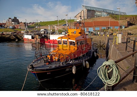 Dunbar harbour in the early morning  Scottish Borders Scotland UK