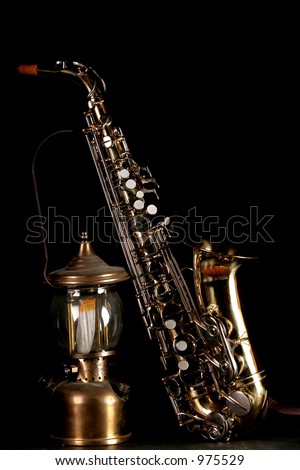 new york city lamp music light saxophone contrast black gold musician classic jazz