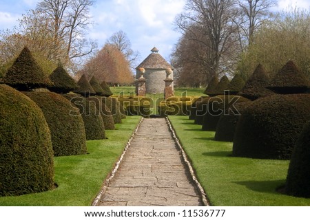 Formal Gardens of English Country Estate