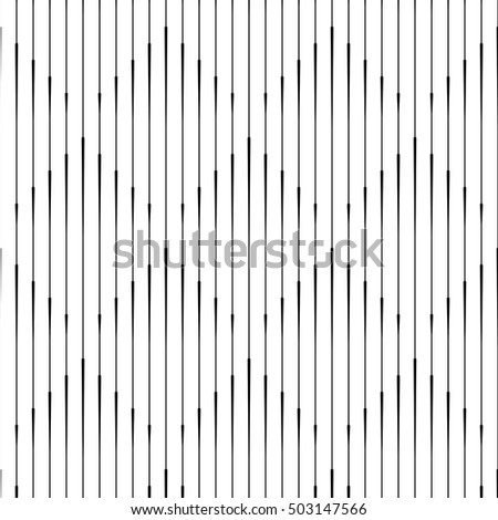 Seamless Vertical Line Pattern. Vector Monochrome Rhombus Background. Geometric striped ornament. Minimal Stripe Texture