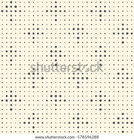 Seamless Arrow Pattern. Vector Monochrome Geometric Background. Simple Dot Ornament. Abstract Graphic Design