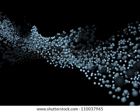 Backdrop of abstract molecule on the subject of molecular biology, chemistry, science and modern technology