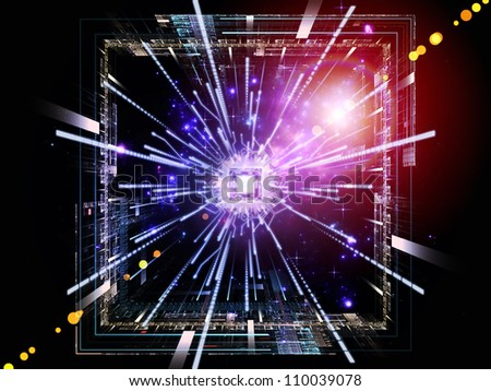 Backdrop of CPU graphic and abstract design elements on the subject of digital equipment, computing and modern technologies