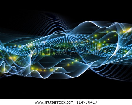 Sine waves background suitable as a backdrop for projects on technology, entertainment, communications, sound and audio