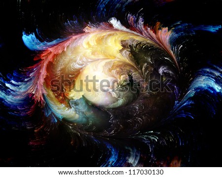 Color Swirls Series. Background design of streaks of digital paint on the subject of art, design and creativity