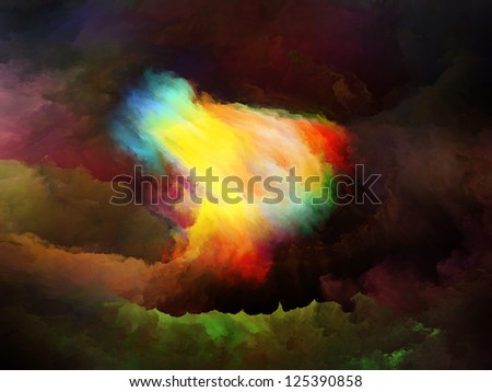 Color Vision series. Artistic background made of colorful forms for use with projects on dreams, creativity and imagination