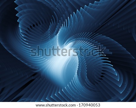 Dynamic Background series. Abstract design made of fractal motion textures on the subject of science, technology and design