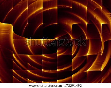 Dynamic Background series. Artistic background made of fractal motion textures for use with projects on science, technology and design