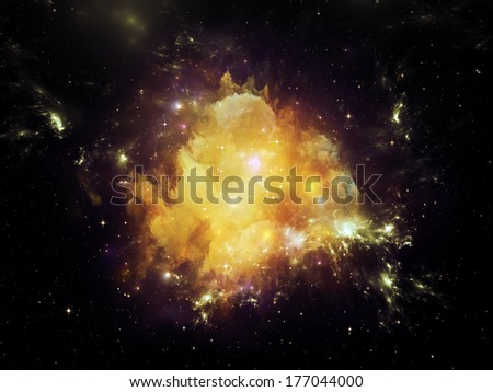 Universe Is Not Enough series. Visually attractive backdrop made of fractal elements, lights and textures suitable as element for layouts on fantasy, science, religion and design