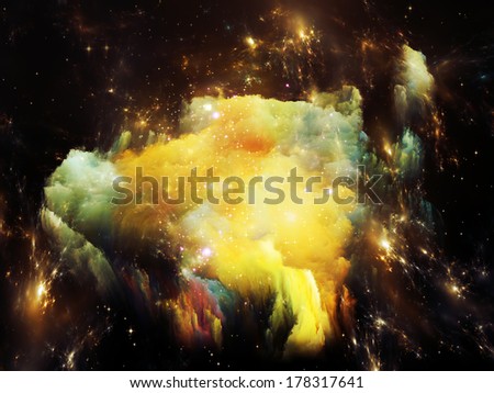 Universe Is Not Enough series. Backdrop of  fractal elements, lights and textures to complement your design on the subject of fantasy, science, religion and design