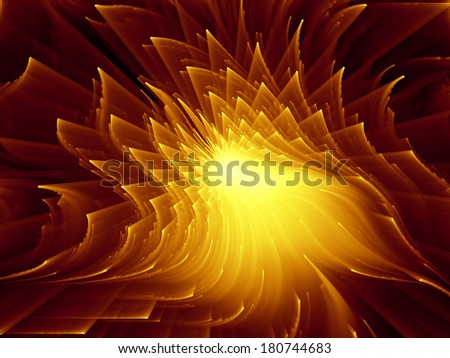 Dynamic Background series. Artistic background made of fractal motion textures for use with projects on science, technology and design