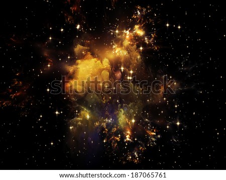 Universe Is Not Enough series. Creative arrangement of fractal elements, lights and textures to act as complimentary graphic for subject of fantasy, science, religion and design