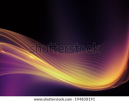 Fractal Wave series. Visually pleasing composition of fractal sine waves and color to serve as  background in works on design, mathematics and modern technologies