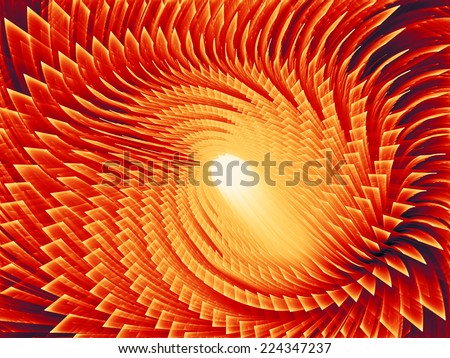 Dynamic Background series. Backdrop design of fractal motion textures to provide supporting composition for works on science, technology and design