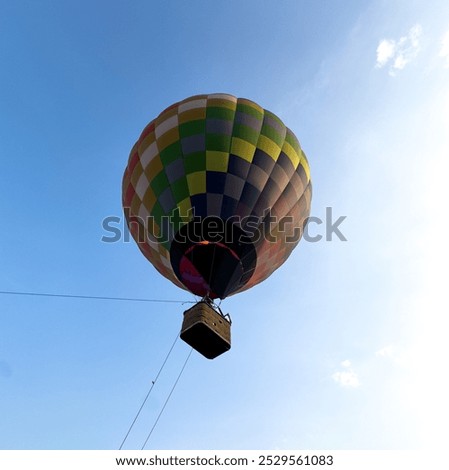 Similar – Foto Bild Ballonfüllung mit Luft beim Aeroestacion-Festival in Guadix