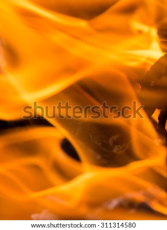 flames of fire as the background