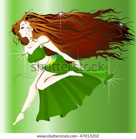 Gypsy Dancing Stock Vector Illustration 47013202 : Shutterstock