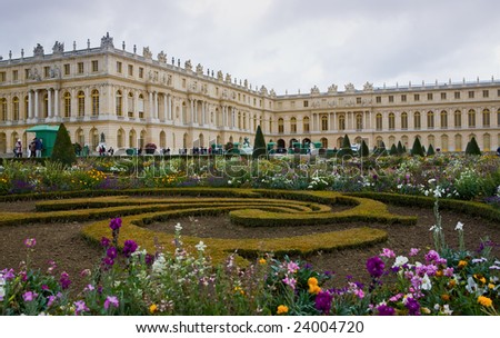 The historic Ch?teau de Versailles near Paris, France, where the French nobles lived Photo stock © 