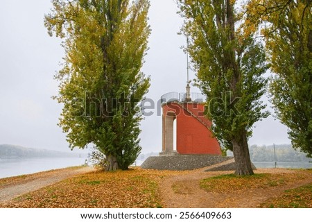 Similar – Image, Stock Photo Danube in the mist