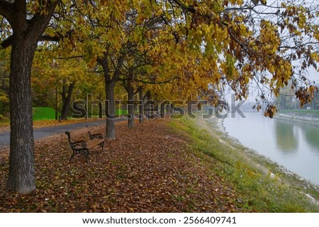 Similar – Image, Stock Photo Danube in the mist