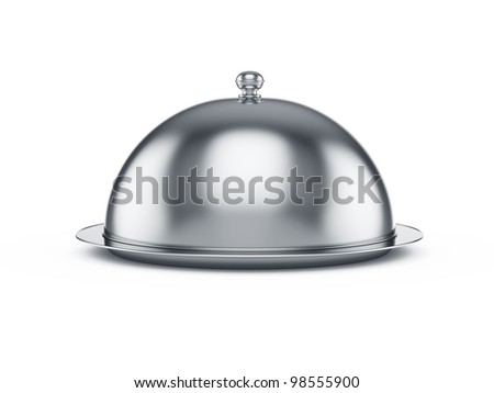 3d render of closed cloche, isolated on white background ストックフォト © 