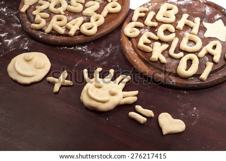 Alphabet cookies