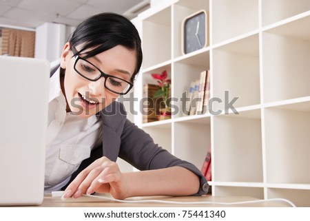 Woman connecting usb devices to computer