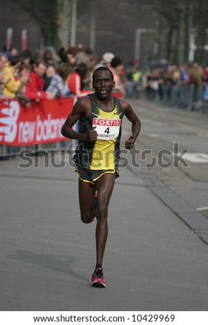 Francis Kibiwott at the City Pier City loop 2008 (half marathon). Francis Kibiwott ended fifth.