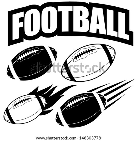 American football design elements. EPS 10 vector, grouped for easy editing. No open shapes or paths.