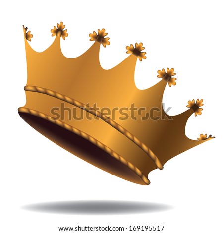 Crown. EPS 10 vector, grouped for easy editing. No open shapes or paths.