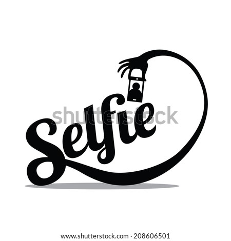 Selfie Design Element EPS 10 vector