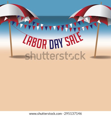Labor Day sale marketing background