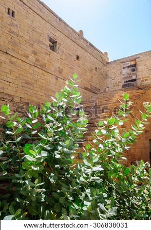 Dilapidated and broken house inside Golden Fort of Jaisalmer, Rajasthan India