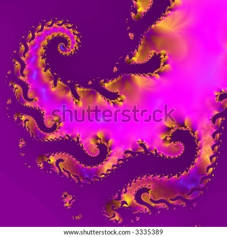 abstract flame pattern reminiscent of chinese dragon