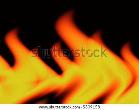 yellow flames fractal
