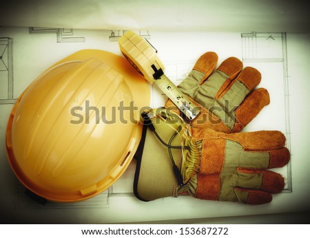 Construction tools. House renovation service.