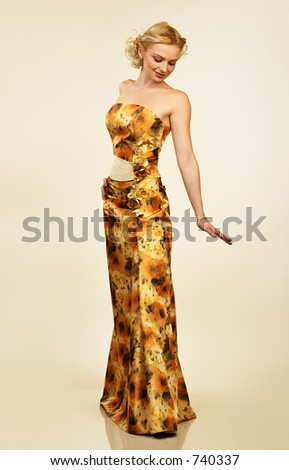 Beautiful young woman in evening dress.\
\
\
\
WELCOME to my portfolio, please!!!