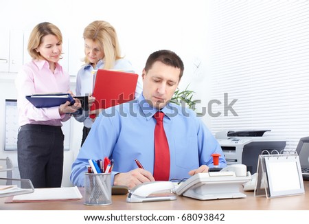 Business people team working in the office