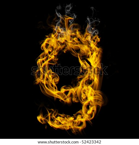 Burning Letter G / Check All Fire Letters In My Portfolio. Stock Photo ...